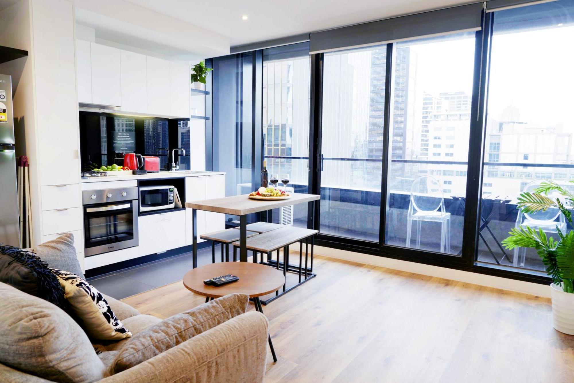 Aura On Flinders Serviced Apartments Melbourne Dış mekan fotoğraf