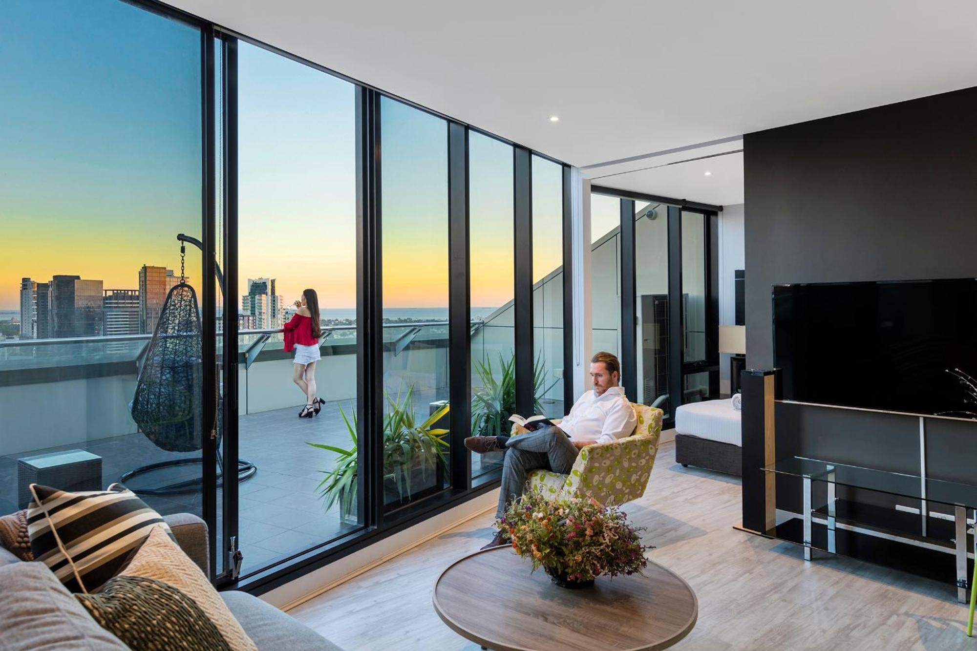 Aura On Flinders Serviced Apartments Melbourne Dış mekan fotoğraf