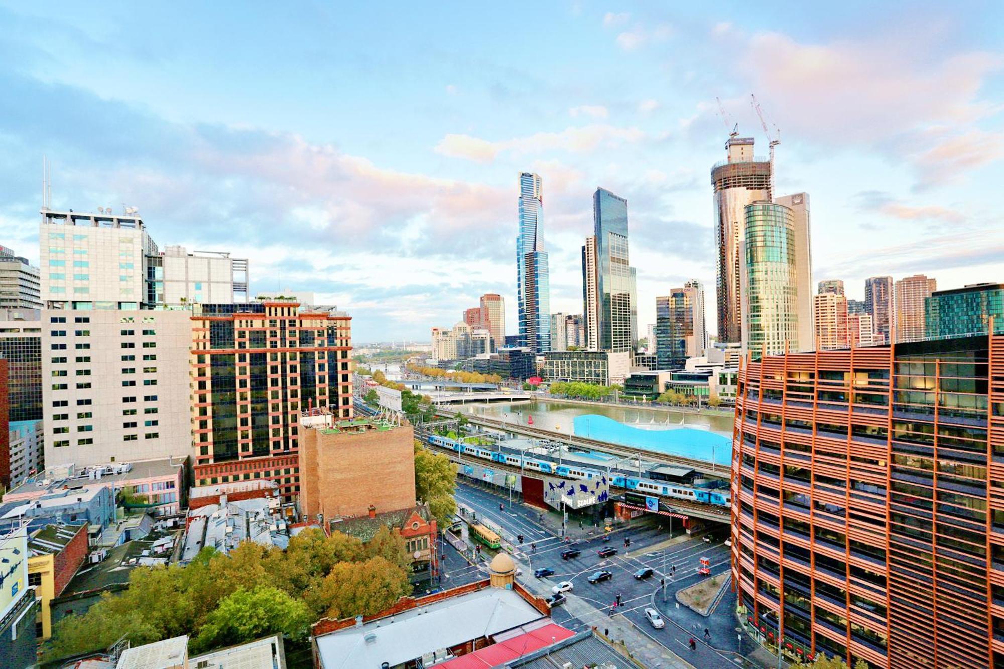 Aura On Flinders Serviced Apartments Melbourne Dış mekan fotoğraf