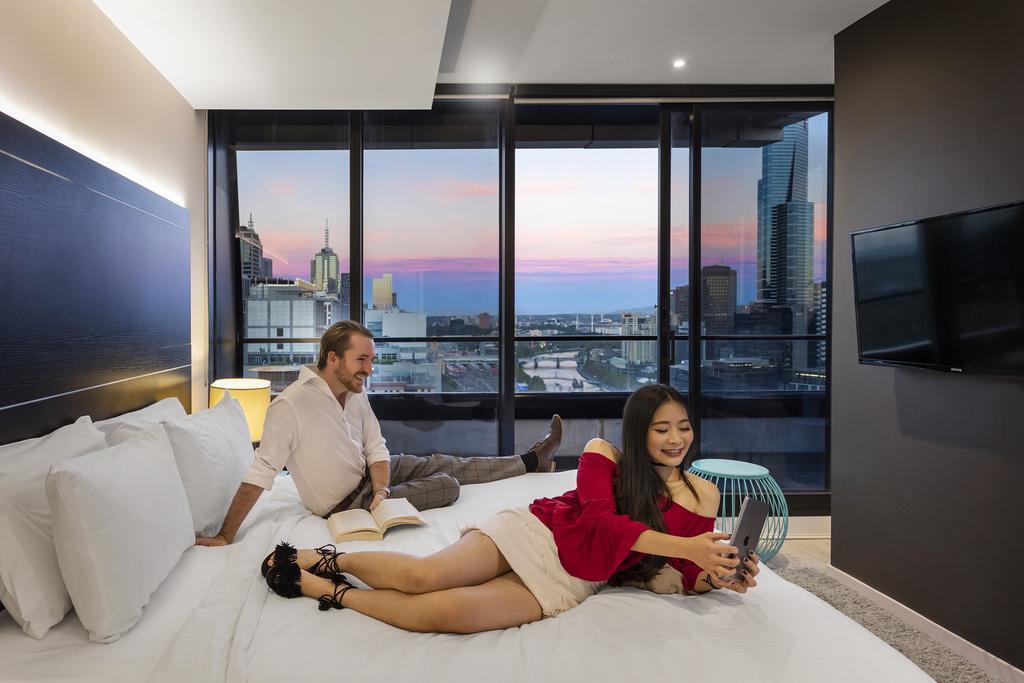 Aura On Flinders Serviced Apartments Melbourne Dış mekan fotoğraf